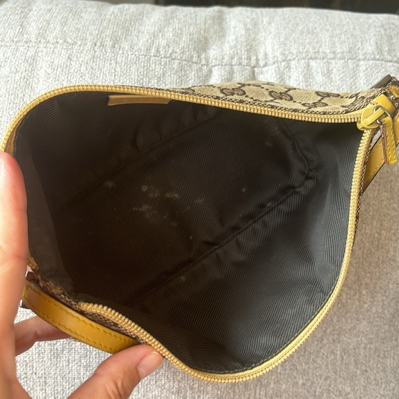 Gucci Vintage Boat Pochette GG Canvas Shoulder Bag. - Picture 9 of 9